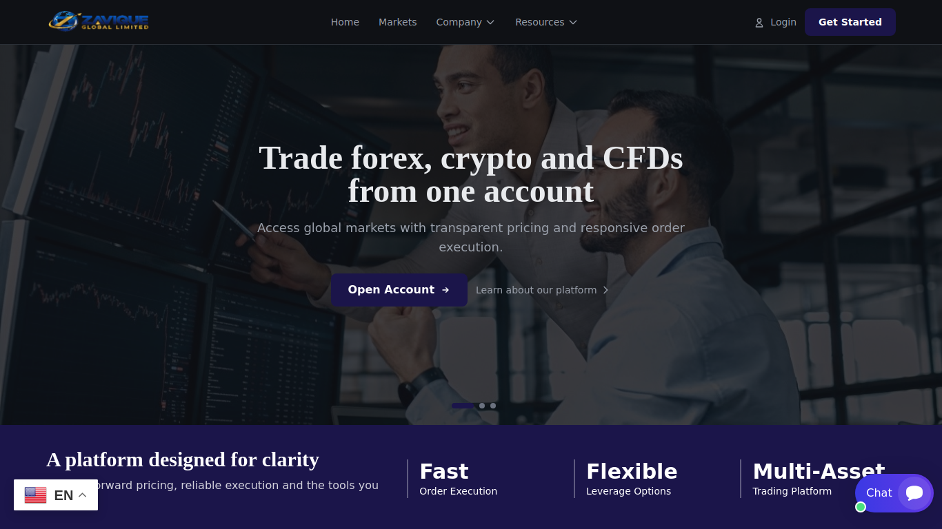 Screenshot of zaviqueglobal.co