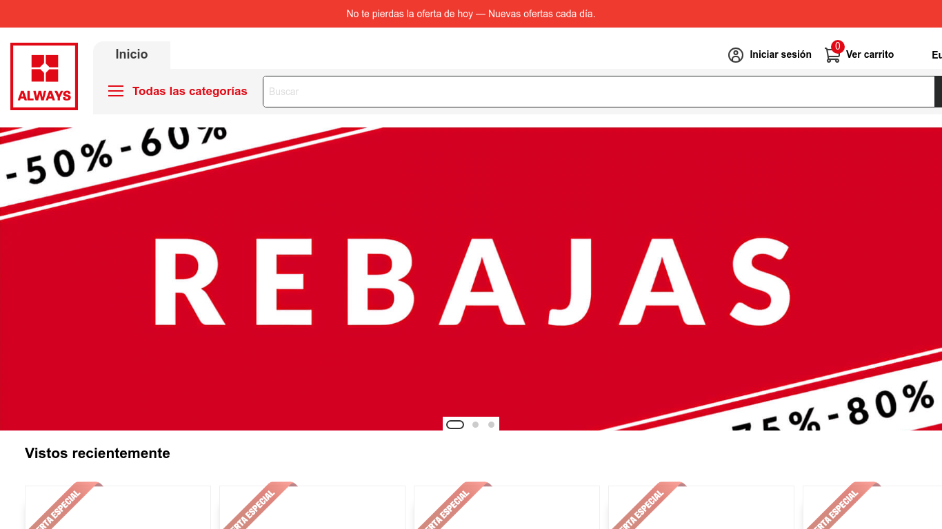 Ejemplo de tienda online falsa detectada