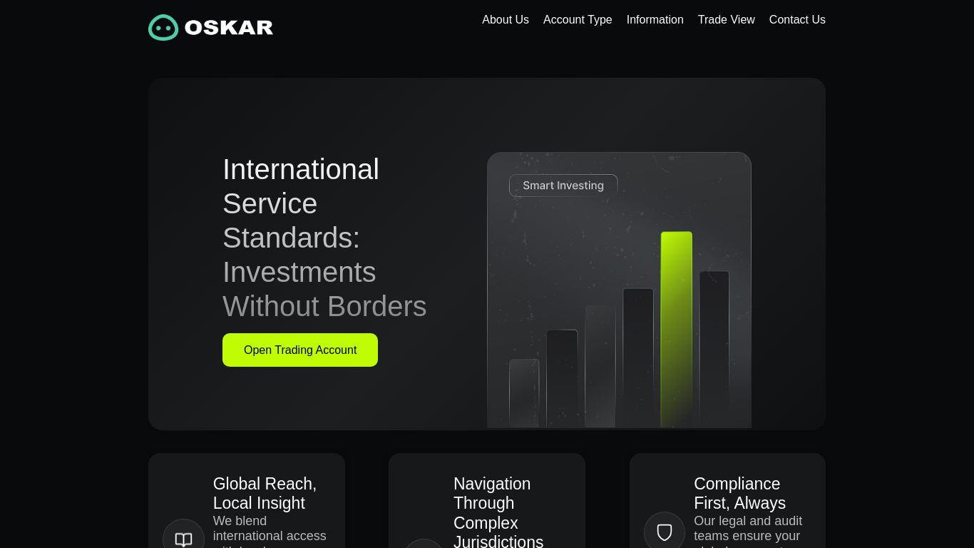 Screenshot of oskarinvest.io