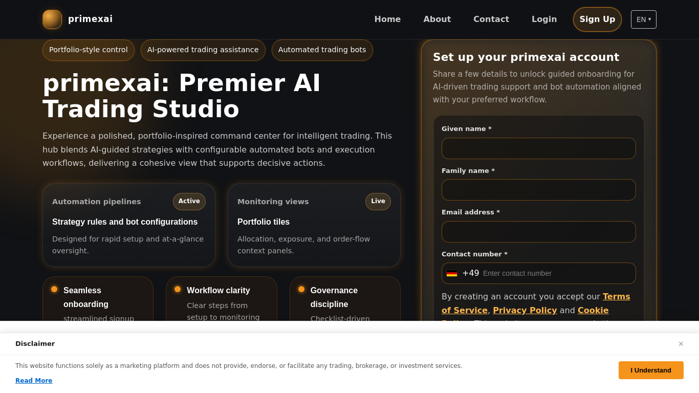 Screenshot of primexai.shop