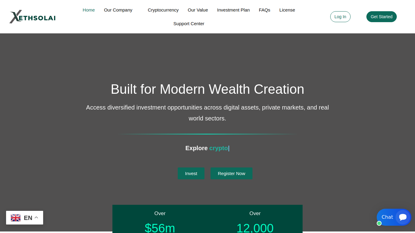 Screenshot of xethsolai.com