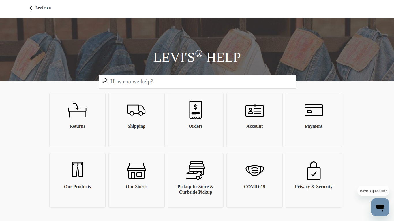 help.levi.com