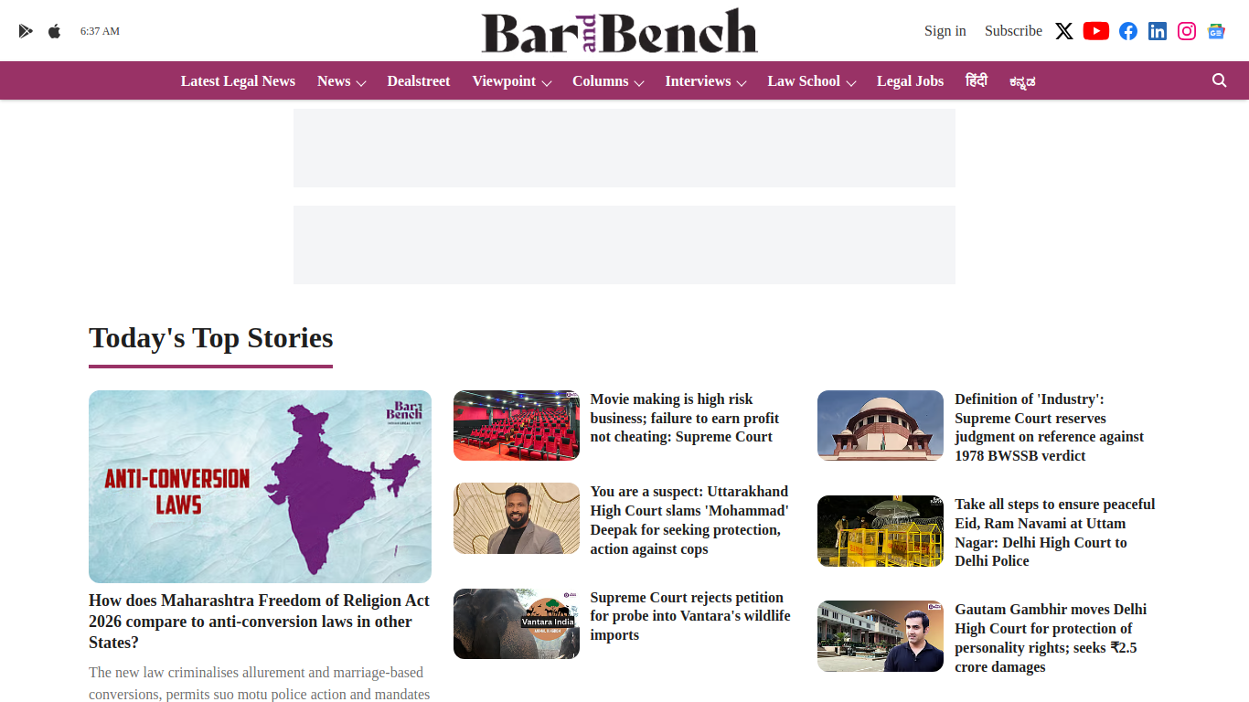 www.barandbench.com