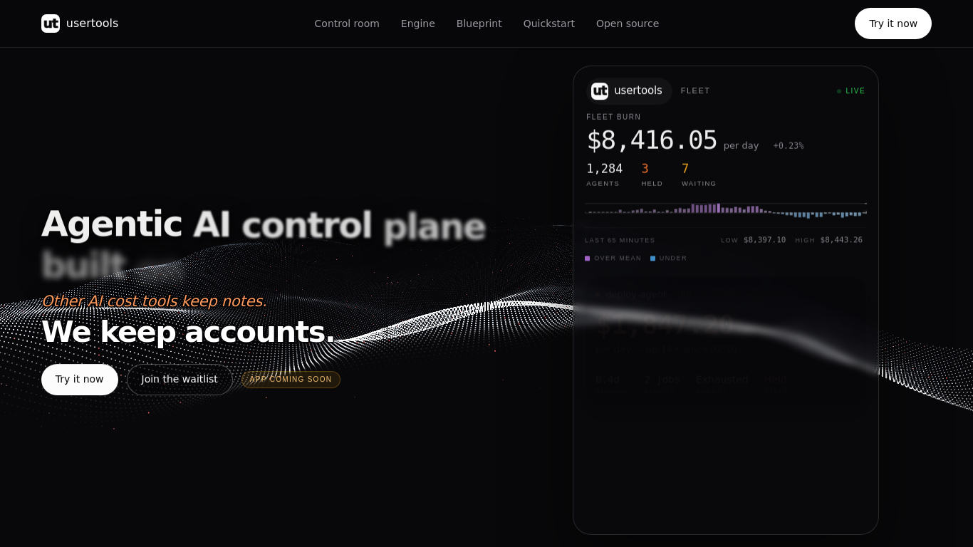 Screenshot of usertokens.si