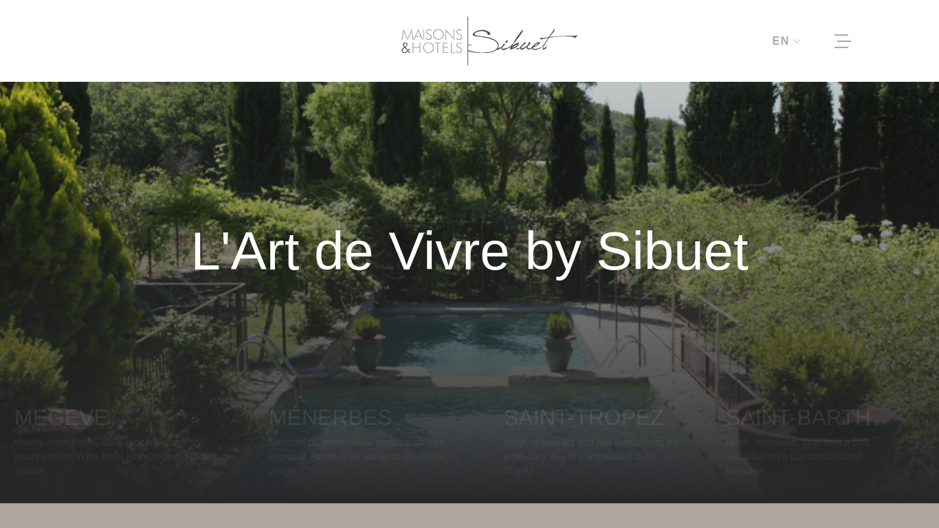 Screenshot of www.maisonsethotels-sibuet.com