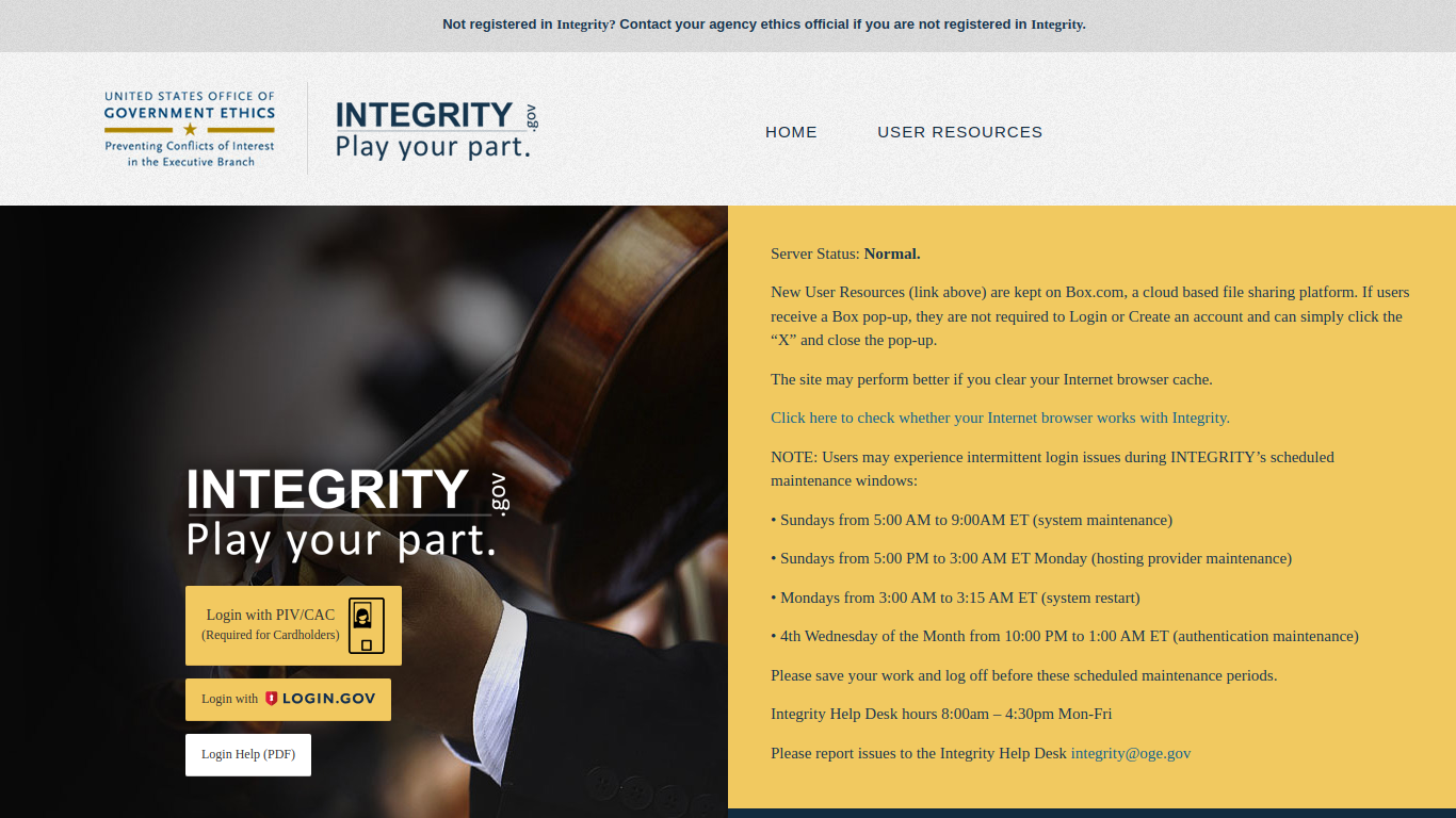 integrity.gov