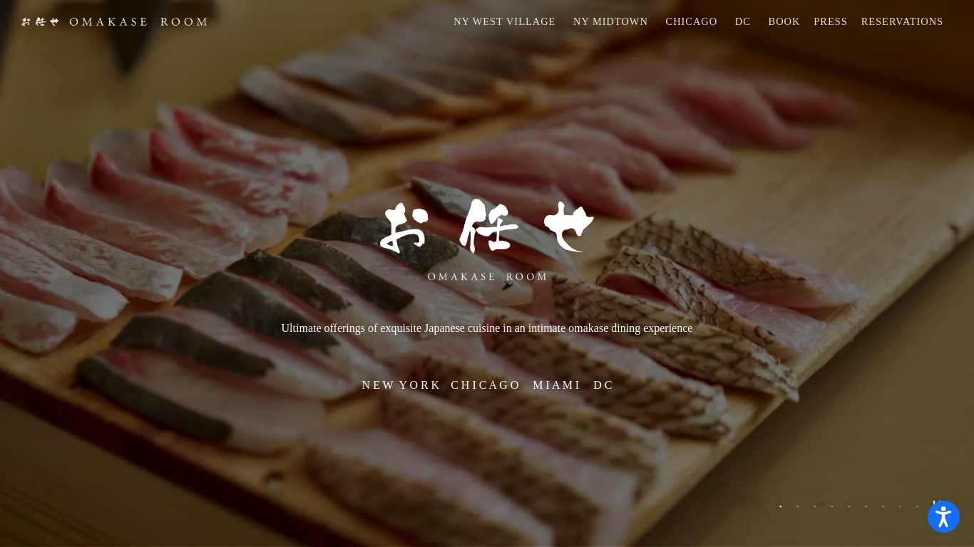 Screenshot of www.omakaseroom.com
