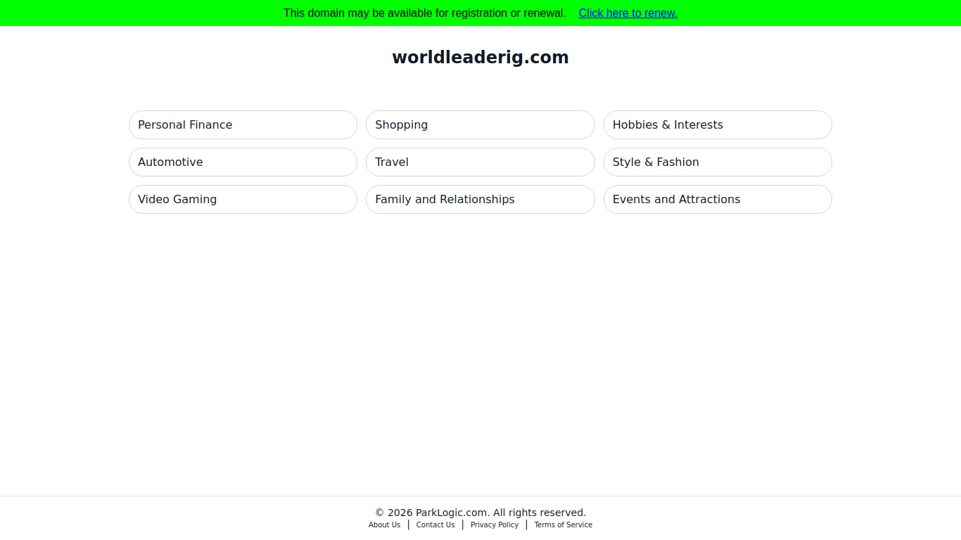 Screenshot of worldleaderig.com